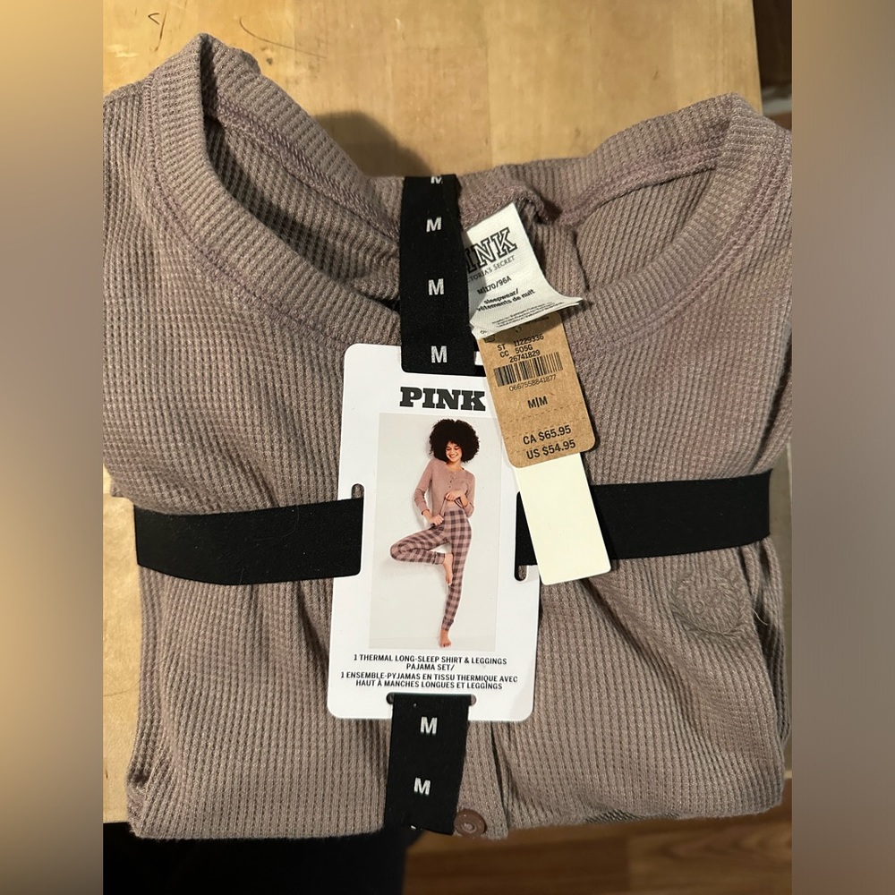 VS PINK - THERMAL LONG PAJAMA SET